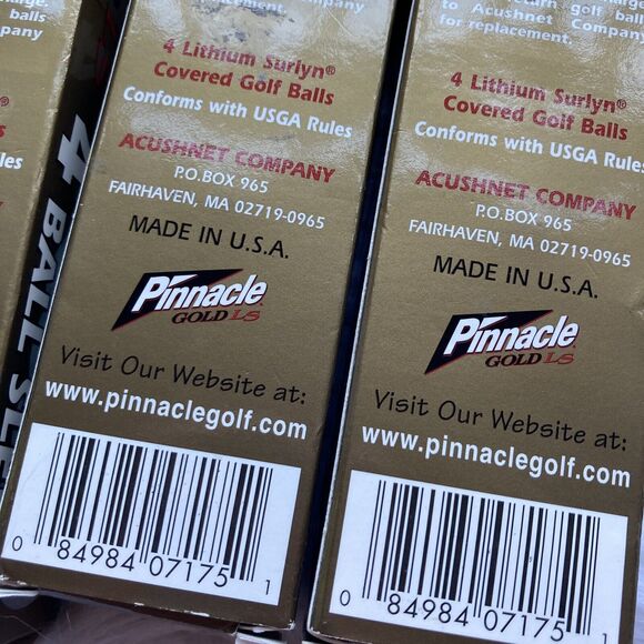 Pinnacle Golf Balls Gold LS Distance 3 Pack Bundle Set Sporting Goods Outdoors - Picture 5 of 7